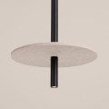 Lampa wisząca FELTRO 1 czarna/beżowa SL.1879 Sollux