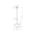 Lampa wisząca FELTRO 1 czarna/beżowa SL.1879 Sollux