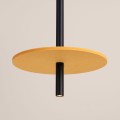 Lampa wisząca FELTRO 1 czarna/żółta SL.1880 Sollux