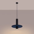 Lampa wisząca PELTA 1 czarna/granatowa SL.1884 Sollux