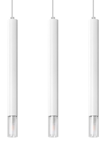 Lampa wisząca WEZYR 3 biała G9 3x40W IP20 SL.0959 SOLLUX