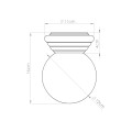 Plafon ZORI brzoskwiniowy IP44 SL.1901 Sollux