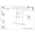 Lampa wisząca BISCUIT 100 biała LED 4000K TH.673 Thoro