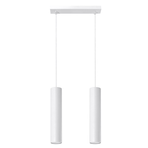 Lampa wisząca LAGOS 2 biały GU10 2x40W IP20 SL.0324 SOLLUX