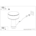 Lampa biurkowa AXO zielona oliwka TH.697 Thoro