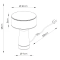Lampa biurkowa AXO czerwona TH.698 Thoro