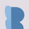 Kinkiet BISCUIT błękitny TH.764 Thoro