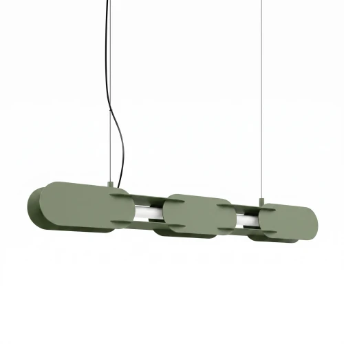 Lampa wisząca CHAIN 91 zielona oliwka LED 3000K TH.793 Thoro