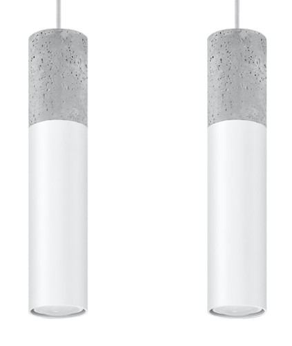 Lampa wisząca BORGIO 2 biały GU10 2x40W IP20 SL.0648 SOLLUX