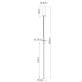 Lampa wisząca TRANG 75 błękitna LED 4000K TH.887 Thoro