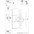 Kinkiet KLOVER czerwony TH.922 Thoro