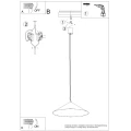 Lampa wisząca FINT ultramaryna LED 3000K TH.957 Thoro