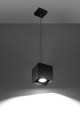 Lampa wisząca QUAD 1 czarny GU10 1x40W IP20 SL.0060 SOLLUX