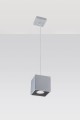 Lampa wisząca QUAD 1 szary GU10 1x40W IP20 SL.0061 SOLLUX