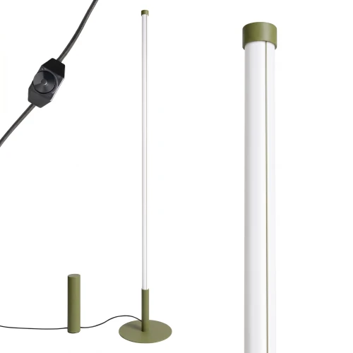 Lampa podłogowa TRANG zielona oliwka 3000K TH.1003 Thoro