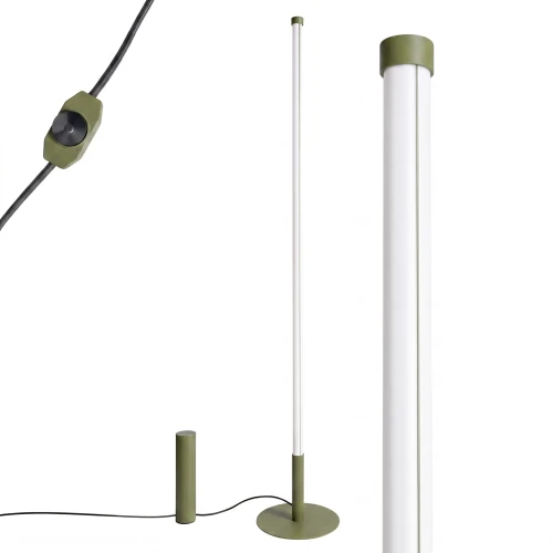 Lampa podłogowa TRANG zielona oliwka 4000K TH.1018 Thoro