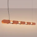 Lampa wisząca CHAIN 158 ochra czerwona LED 3000K TH.1028 Thoro