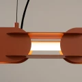 Lampa wisząca CHAIN 158 ochra czerwona LED 3000K TH.1028 Thoro