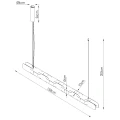 Lampa wisząca CHAIN 158 różowa LED 3000K TH.1029 Thoro