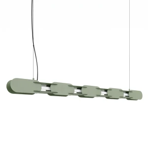 Lampa wisząca CHAIN 158 zielona oliwka LED 3000K TH.1033 Thoro