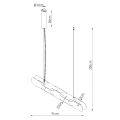 Lampa wisząca CHAIN 158 biała LED 4000K TH.1036 Thoro