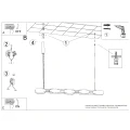 Lampa wisząca CHAIN 158 brzoskwiniowa LED 4000K TH.1038 Thoro