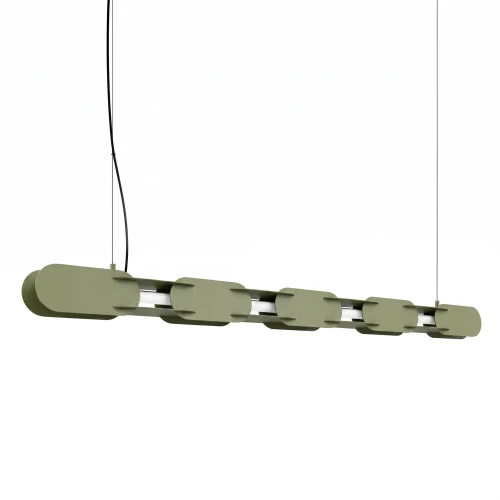 Lampa wisząca CHAIN 158 zielona oliwka LED 4000K TH.1048 Thoro