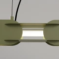 Lampa wisząca CHAIN 158 zielona oliwka LED 4000K TH.1048 Thoro