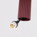 Lampa wisząca KARBON 1xGU10 burgundowa z ryflowanym kloszem SL.1918 SOLLUX
