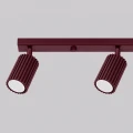 Burgundowa lampa sufitowa 4-punktowa KARBON ze spotami 4xGU10 SL.1924 SOLLUX