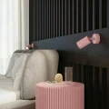 Różowa lampa sufitowa KARBON 3xGU10 do sypialni SL.1941 SOLLUX
