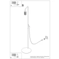 Lampa podłogowa KARBON 1 czarna SL.2015 SOLLUX