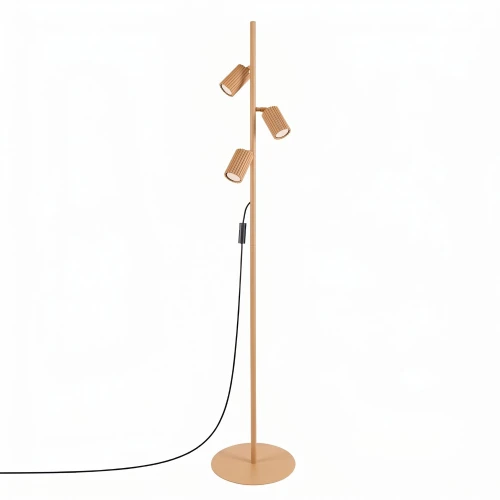 Lampa podłogowa KARBON 3 złota SL.2022 SOLLUX