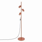 Lampa podłogowa z 3 kloszami spotami KARBON kolor ochra czerwona SL.2024 SOLLUX