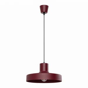 Lampa wisząca BILO burgundowa, styl retro w eleganckim wydaniu 1xE27 SL.2052 SOLLUX