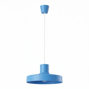 BILO błękitna lampa wisząca ze stali 1xE27 do jadalni, salonu SL.2059 SOLLUX