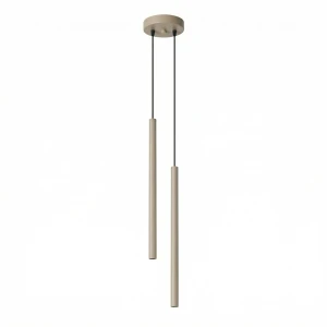 Lampa wisząca PASTELO 2 taupe z dwoma kloszami rurkami 2xG9 SL.2118 SOLLUX