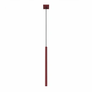 Lampa wisząca PASTELO 1 burgundowa cienka rurka 1xG9 SL.2121 SOLLUX