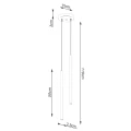 Lampa wisząca PASTELO 2 ultramaryna SL.2126 SOLLUX