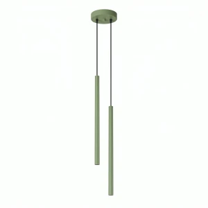 Lampa wisząca PASTELO 2xG9 szałwiowa do nowoczesnej jadalni SL.2134 SOLLUX