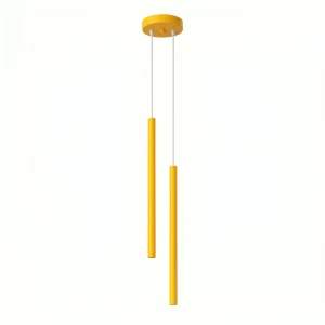 Lampa wisząca PASTELO 2xG9 żółta na okrągłej podsufitce SL.2138 SOLLUX