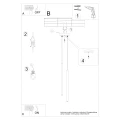 Lampa wisząca PASTELO 2 żółta SL.2138 SOLLUX