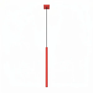 Lampa wisząca PASTELO 1xG9 czerwona z kwadratową rozetą SL.2141 SOLLUX