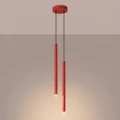 Lampa wisząca PASTELO 2 czerwona SL.2142 SOLLUX