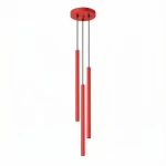 Lampa wisząca PASTELO 3P czerwona SL.2143 SOLLUX