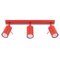 Plafon RING 3L czerwony SL.2191 SOLLUX