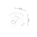 Plafon RING 3P błękitny SL.2204 SOLLUX