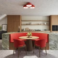 Plafon OMIQ czerwony SL.2285 SOLLUX