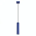 Lampa wisząca KARBON 1xGU10 ultramaryna z ryflowanym kloszem SL.2311 SOLLUX