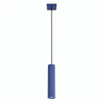 Lampa wisząca KARBON 1xGU10 ultramaryna z ryflowanym kloszem SL.2311 SOLLUX